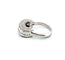 Bague 54 Superbe et unique bague en or blanc 18 carats avec diamants baguette, diamants taille brillant et émail noir 58 Facettes