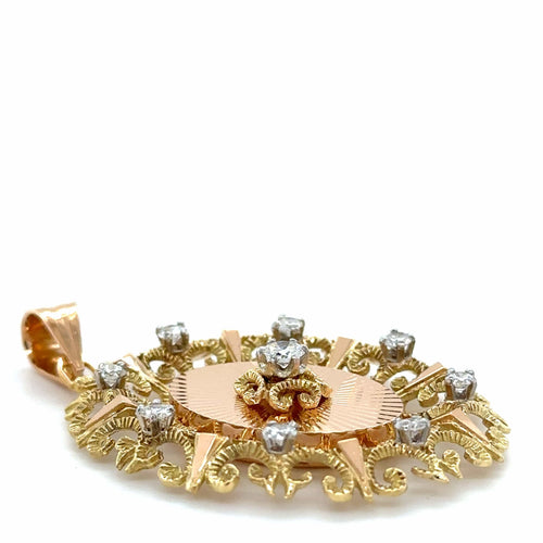 Pendentif Pendentif Deux Ors Et Diamants 58 Facettes RÉF 7088/13