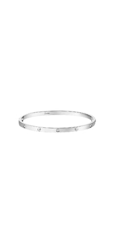 Bracelet Bracelet Cartier Love petit modèle or blanc 6 diamants 58 Facettes