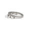 Bague 53 Bague Breloque or blanc diamants 58 Facettes 240224R