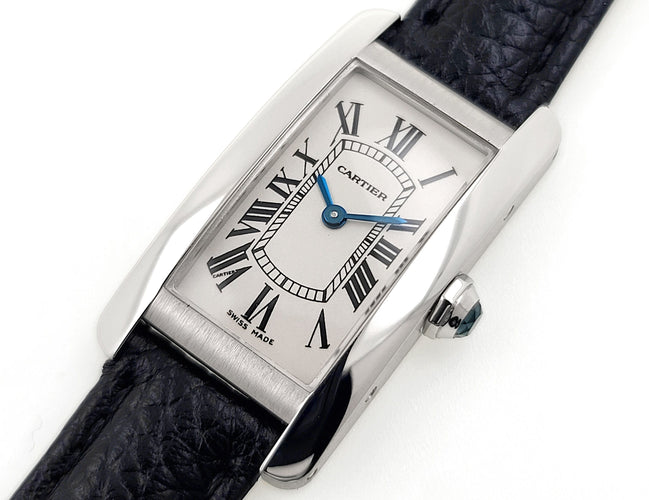 Montre Cartier Tank Américaine 2489 18k White Gold 58 Facettes