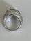 Bague 53 Bague Croisée or gris diamants 58 Facettes LOT 6593