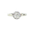 Bague 50.5 Bague solitaire en or 18 carats et platine sertie d’un diamant 0,50 carat environ 58 Facettes AB536