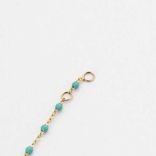 Bracelet GIGI Clozeau - Classique Gigi - Bracelet en or jaune et résine turquoise 58 Facettes BRI0094