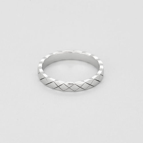 Bague 56 CHANEL - Bague Coco Crush mini modèle en or gris 58 Facettes 58FC17-2