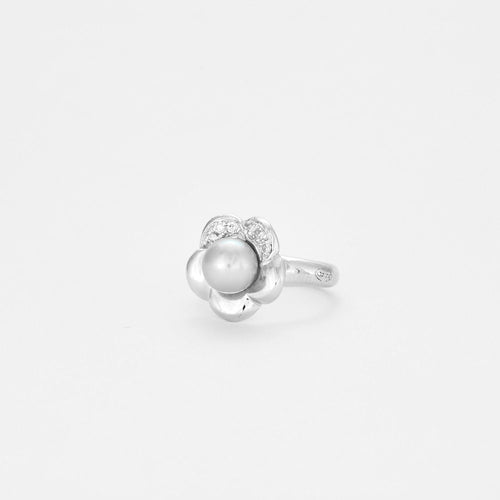 Bague 49 Bague perle et diamants 58 Facettes 1284