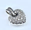 Pendentif Pendentif coeur or blanc 29 diamants 58 Facettes AB311