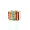 Bague 53 Bague tank en or 18 carats diamants et rubis 58 Facettes