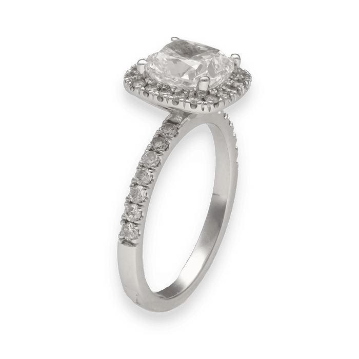 Solitaire diamant en or blanc