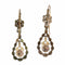 Boucles d'oreilles Boucles d'oreilles victoriennes élégantes et longues avec diamants taille rose 58 Facettes 24240-0376