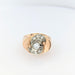 Ring 53 Tank ring in pink gold and diamonds 58 Facettes 29029
