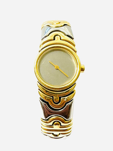 Montre BVLGARI. Collection Parentesi, montre or et acier 58 Facettes