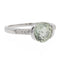 Bague Or blanc Prasiolite, Diamant