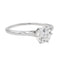 Bague 57 Bague Solitaire Or blanc Diamant 58 Facettes 3090581CN