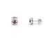 Boucles d'oreilles Boucles d'oreilles en or blanc serties de rubis et de diamants 58 Facettes 14320