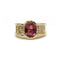 Bague 50 Bague - Or jaune tourmaline et diamants 58 Facettes 1175