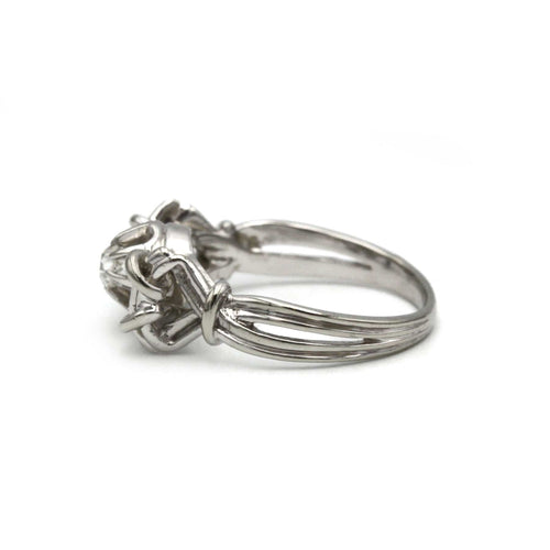 Bague 50 Bague Ancienne - Or blanc & Diamant 58 Facettes 250294R