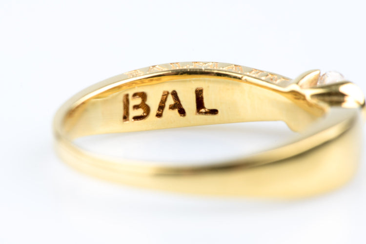 Bague 60 Bague BALMAIN  or jaune diamant 58 Facettes BG31200172-107