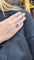 Bague 53 Bague en or blanc topaze bleue et diamants 58 Facettes