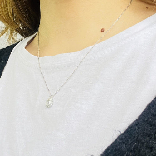 Collier Collier Or avec Diamant Poire 0.50ct 58 Facettes 20400000837