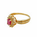 Bague 51 Bague or jaune rubis et diamants 58 Facettes