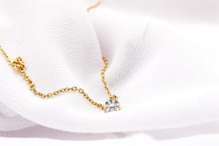 Collier Collier Point Lumineux or jaune diamant 58 Facettes 250133