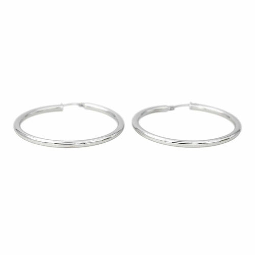 Boucles d'oreilles Boucles d'oreilles Créoles Or blanc 58 Facettes 4343333RV