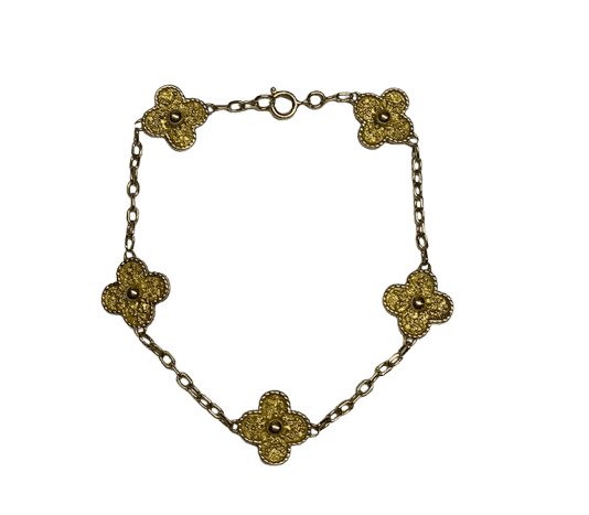 Bracelet VAN CLEEF & ARPELS - BRACELET VINTAGE ALHAMBRA OR JAUNE 58 Facettes DO/260924