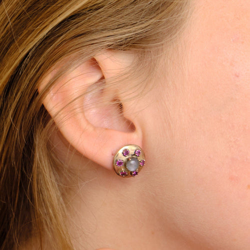 Boucles d'oreilles Boucles d Oreille Rubis Saphir 58 Facettes
