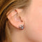 Boucles d'oreilles Boucles d Oreille Rubis Saphir 58 Facettes