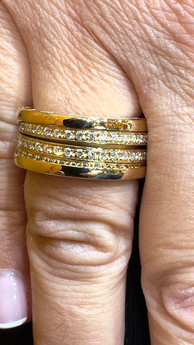 Bague 58 BULGARI - Bague B-Zero1 or jaune et diamants 58 Facettes