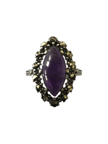 Bague 54 Bague Améthyste, quartz & marcassites 58 Facettes 602317