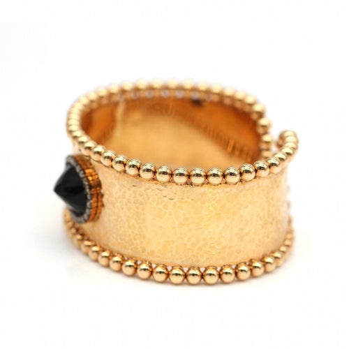 Bracelet DAMA - Bracelet en or rose et diamants avec onyx 58 Facettes D364824SO