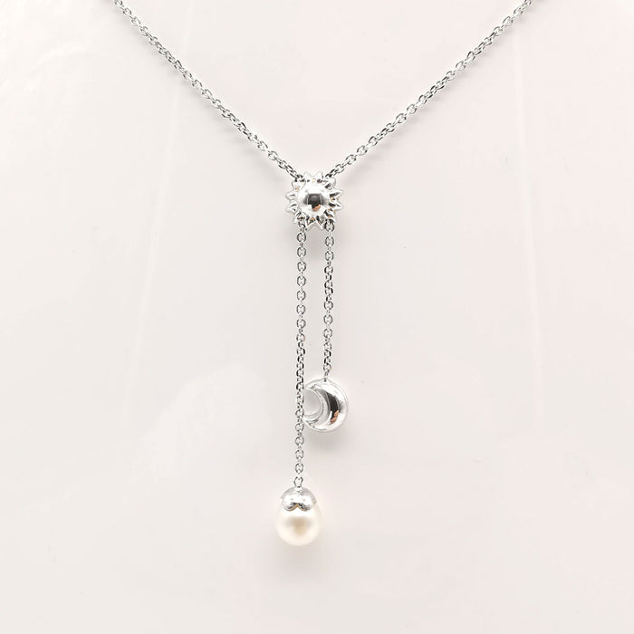 Collier Collier en or blanc 58 Facettes