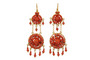 Boucles d'oreilles Boucles d'oreilles antiques en or corail 58 Facettes 7668