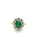 Bague 57 Bague Marguerite Emeraude et diamants 58 Facettes 1.0000330/1