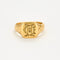 Bague 63 Bague Chevalière Ancienne Or 58 Facettes
