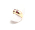 Bague or jaune avec rubis