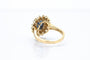 Bague Bague avec saphir et diamants en or jaune 14 carats 58 Facettes 11772