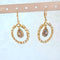 Boucles d'oreilles Boucles d'oreilles orientales pendantes deux ors, diamants 58 Facettes 1748