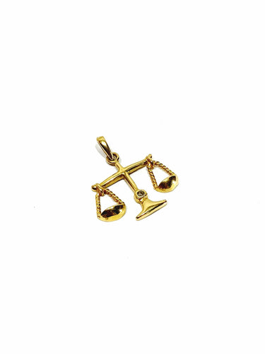 Pendentif Pendentif Justice Balance or jaune diamant 58 Facettes