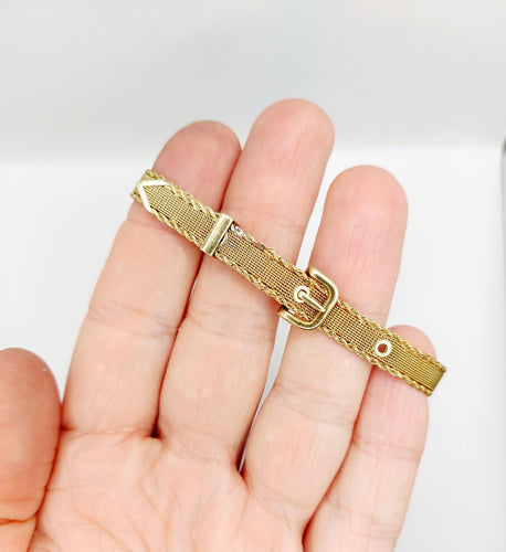 Bracelet Bracelet type ceinture en or 14k (circa 1950) 58 Facettes A06591