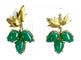 Boucles d'oreilles Paire de boucles d’oreilles Or jaune Aventurines 58 Facettes AB243