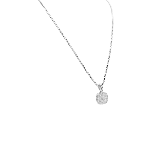 Collier Collier David Yurman, "Petite Albion", argent, diamants. 58 Facettes 34591