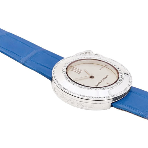 Montre Femme Van Cleef & Arpels, « Charms », or blanc, diamants.