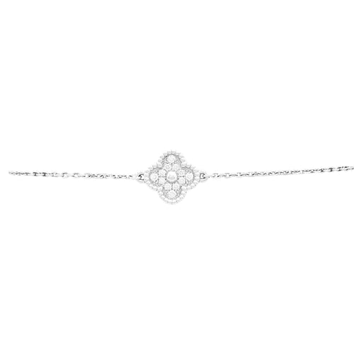 Bracelet Bracelet Van Cleef & Arpels, "Sweet Alhambra", or blanc, diamants. 58 Facettes 34943
