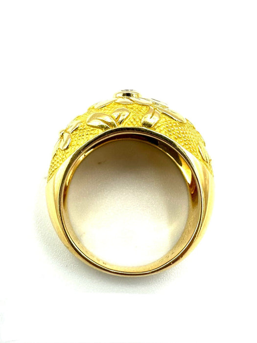 Bague 57 VAN CLEEF & ARPELS. Bague vintage or jaune 18K et diamant 58 Facettes