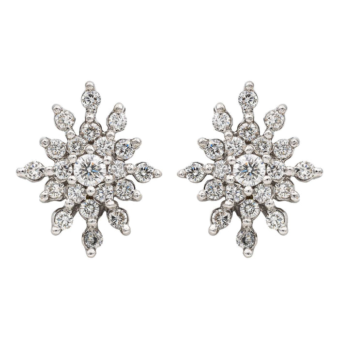 Boucles d'oreilles Boucles d'oreilles Clips Or blanc Diamant 58 Facettes 3326635RV