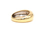 Bague 58 Bague contemporaine en or jaune 18 carats sertie de diamants 58 Facettes B503