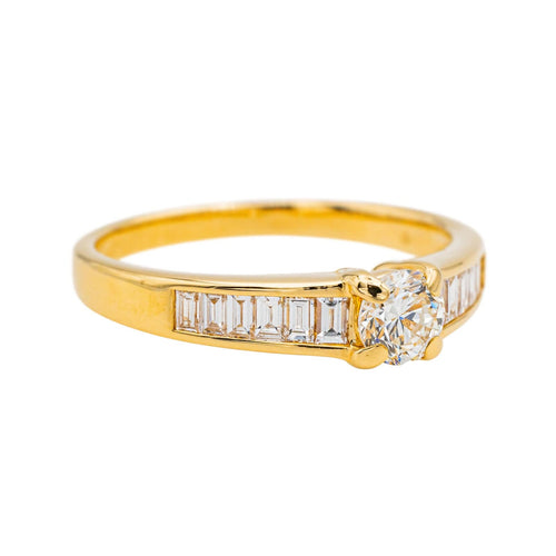 Bague 58 Bague Solitaire Or jaune Diamant 58 Facettes 3798321CN